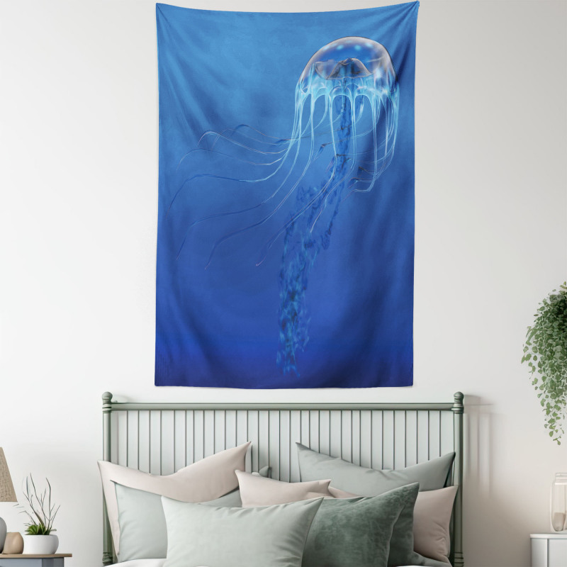 Blue Ocean Animal Tapestry