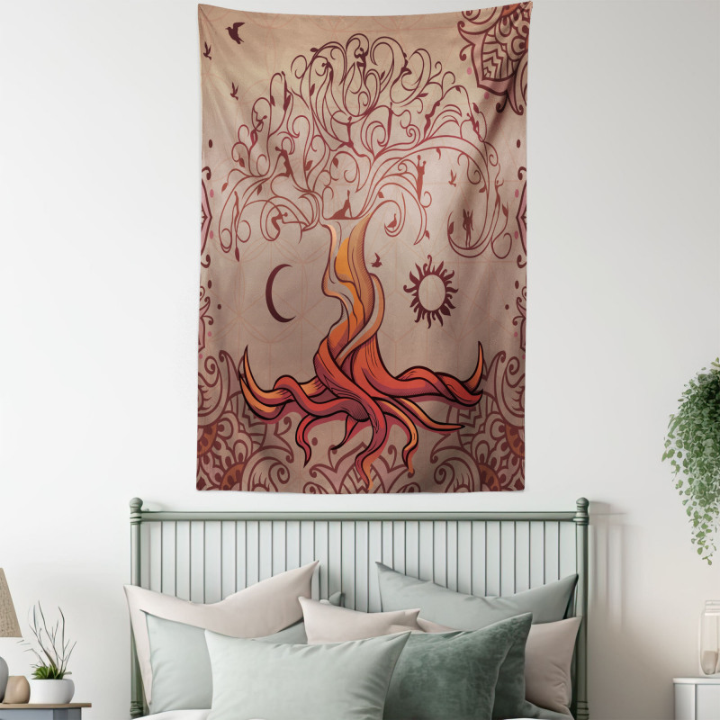 Charming Vintage Tree Tapestry