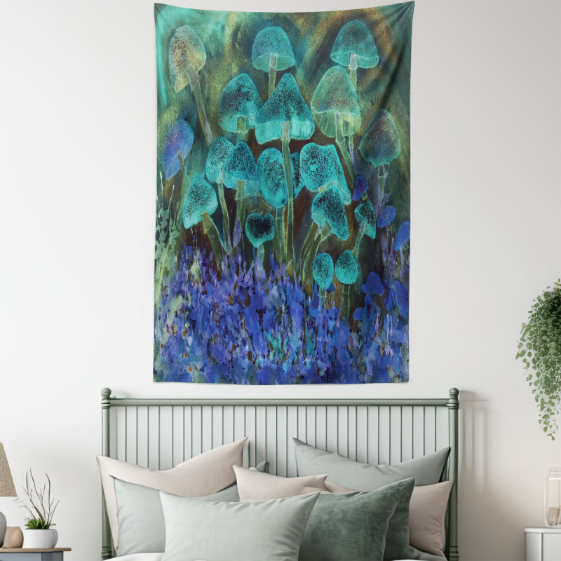 Dreamy Mushroom Tapestry