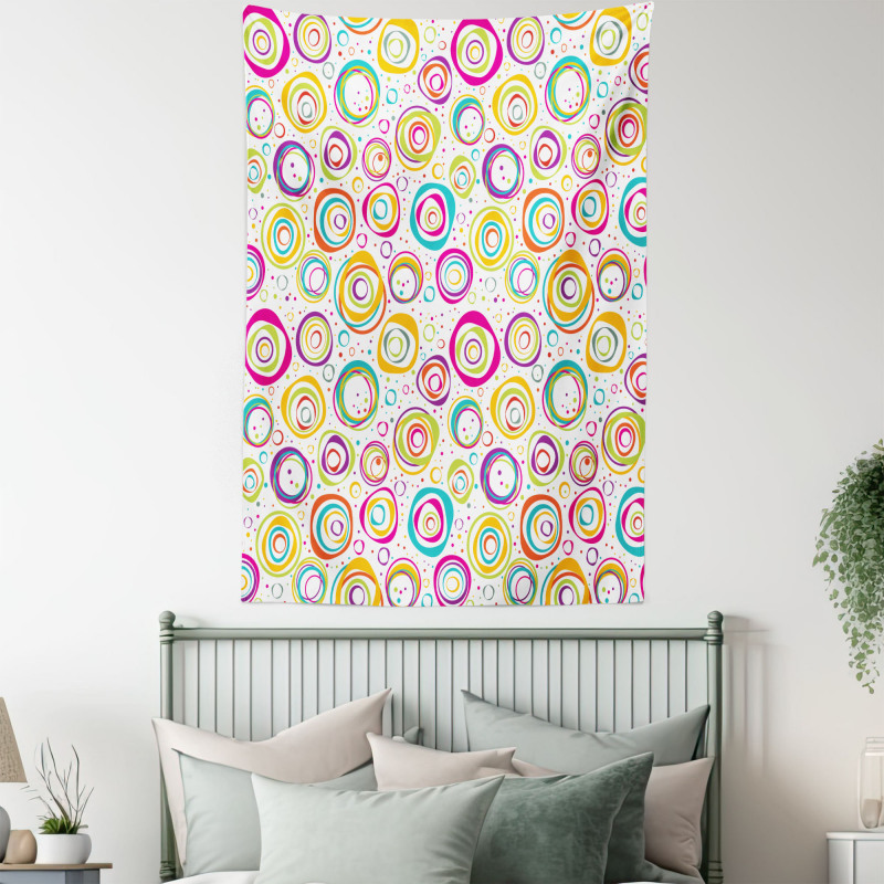 Kids Spiral and Dots Tapestry