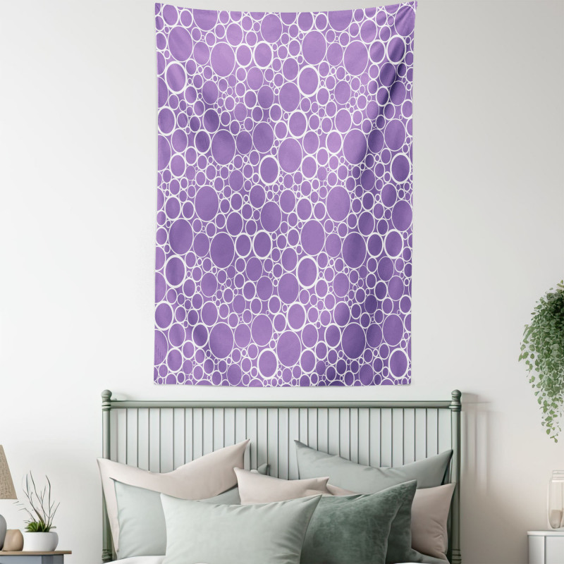 Abstract Fractal Circles Tapestry