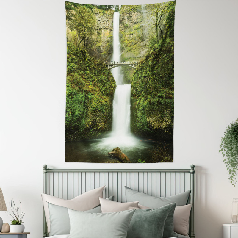 Waterfall Oregon Bridge Tapestry