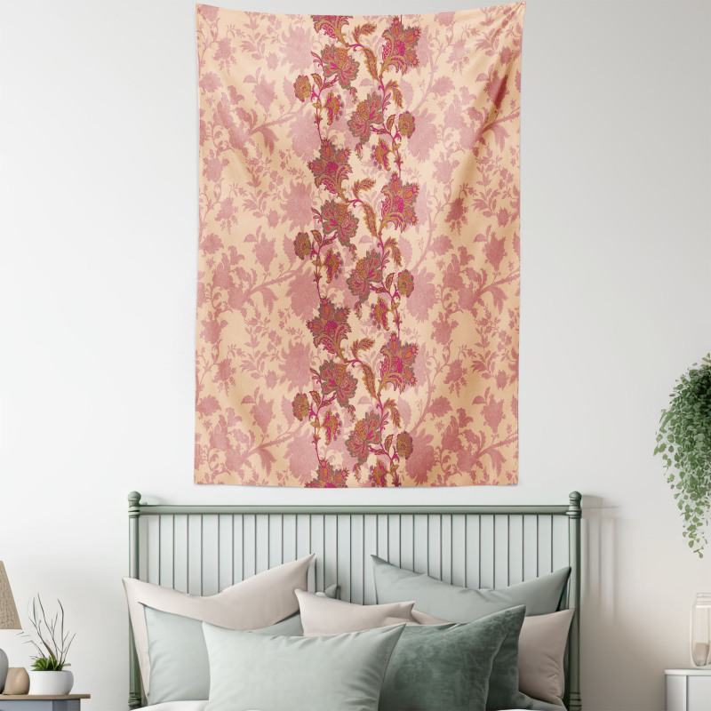 Vibrant Boho Flowers Tapestry