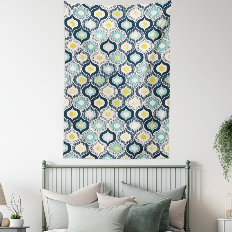 Morrocan Style Dots Art Tapestry