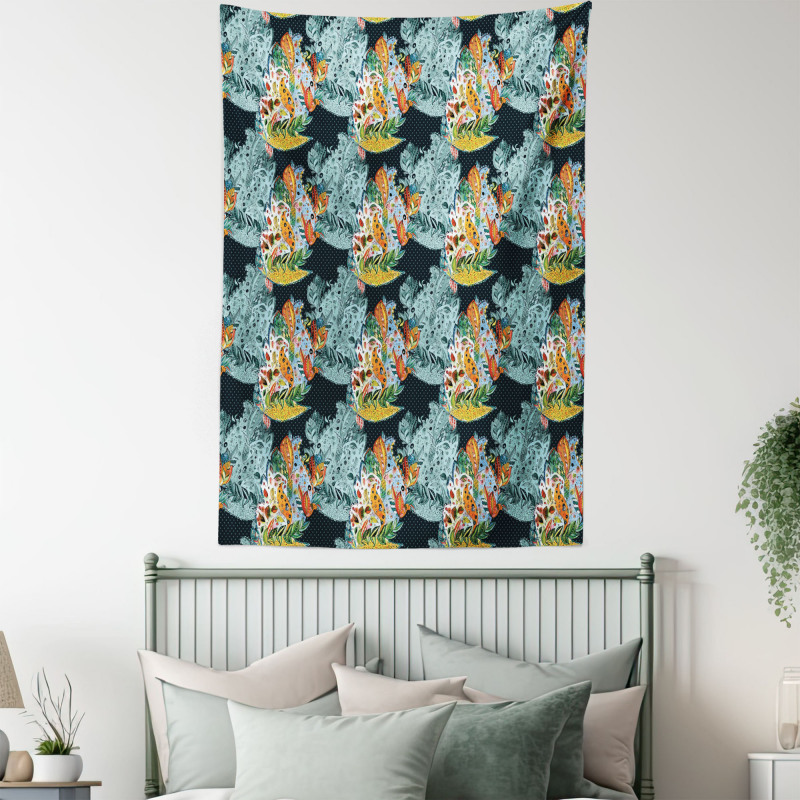 Oriental Style Motifs Tapestry