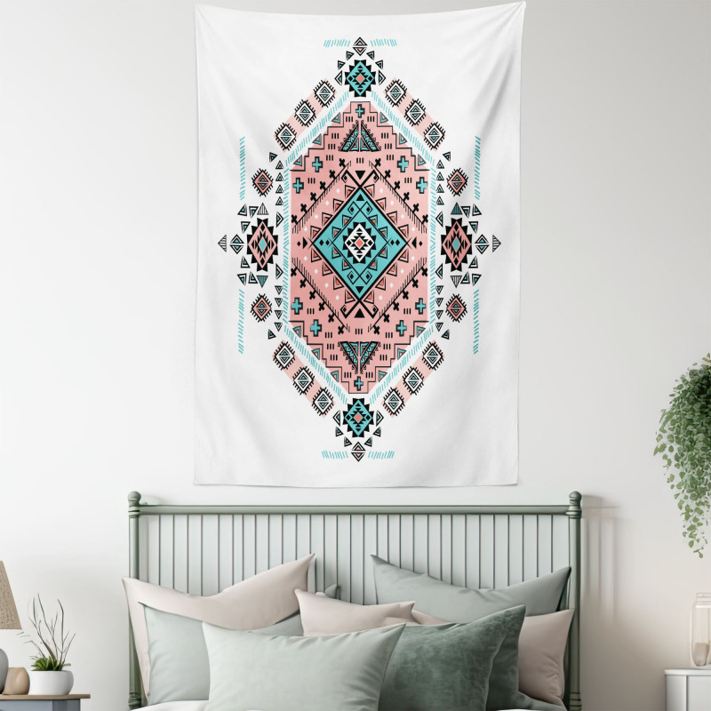 Aztec Native Art Design Tapestry