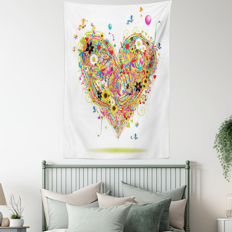 Watercolor Love Tapestry