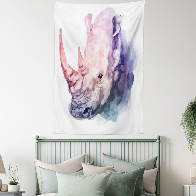 Safari Animal Rhino Tapestry