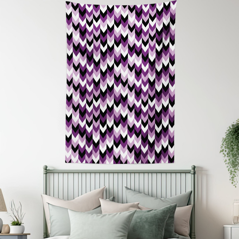 Zig Zag Retro Arrows Tapestry