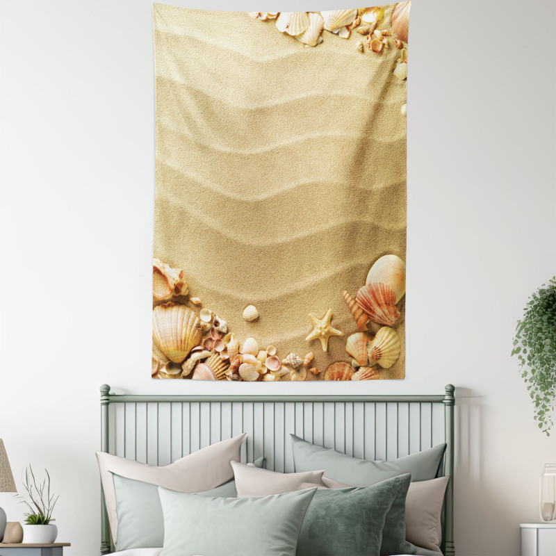 Sand with Sea Shells Tapestry