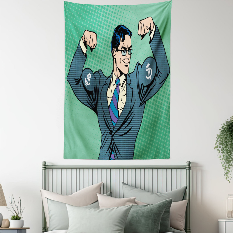 Pop Art Retro Man Tapestry