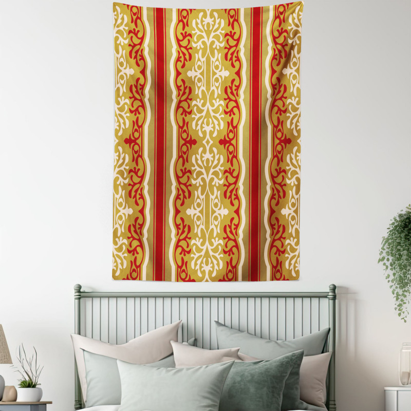 Middle East Swirl Motif Tapestry