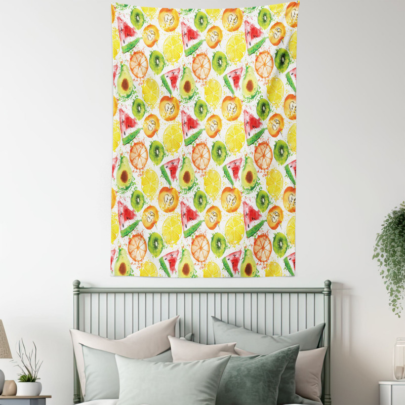 Watermelon Kiwi Avocado Tapestry