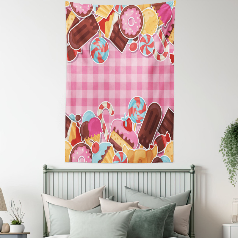 Candy Cookie Sugar Cake Tapestry