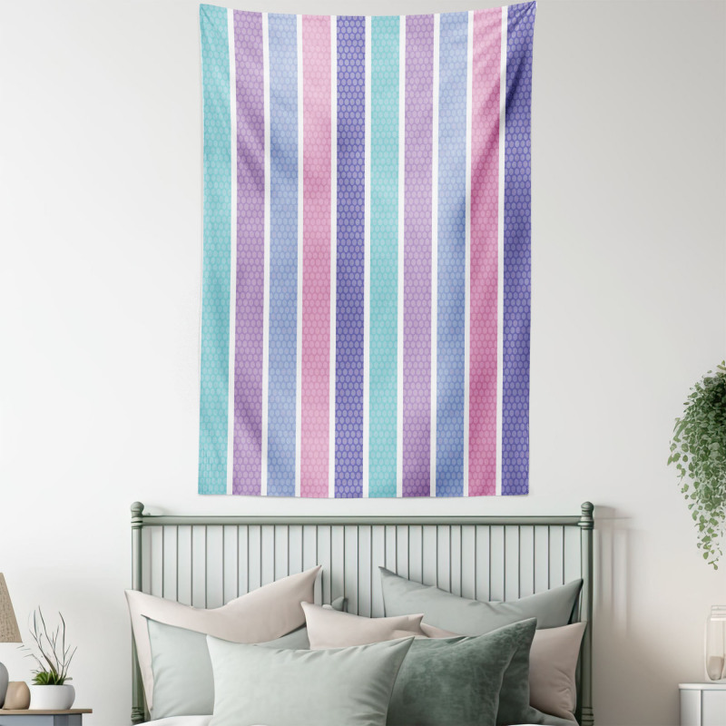 Polka Dot with Stripes Tapestry