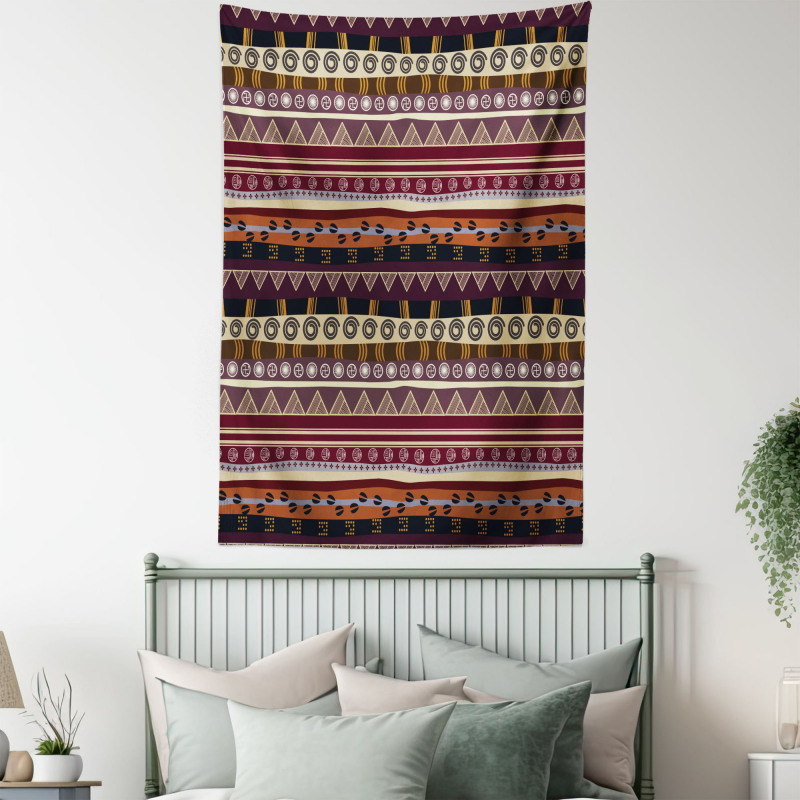 Striped Artwork Tapestry