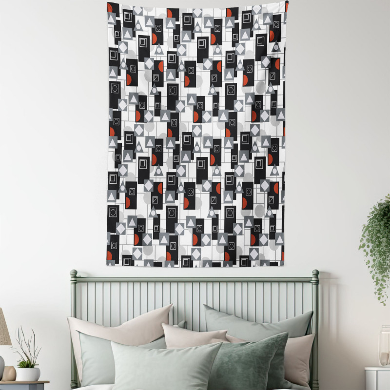 Creative Modern Shapes Tapestry