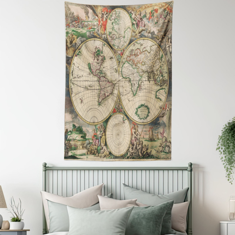 Antique Vintage Art Tapestry