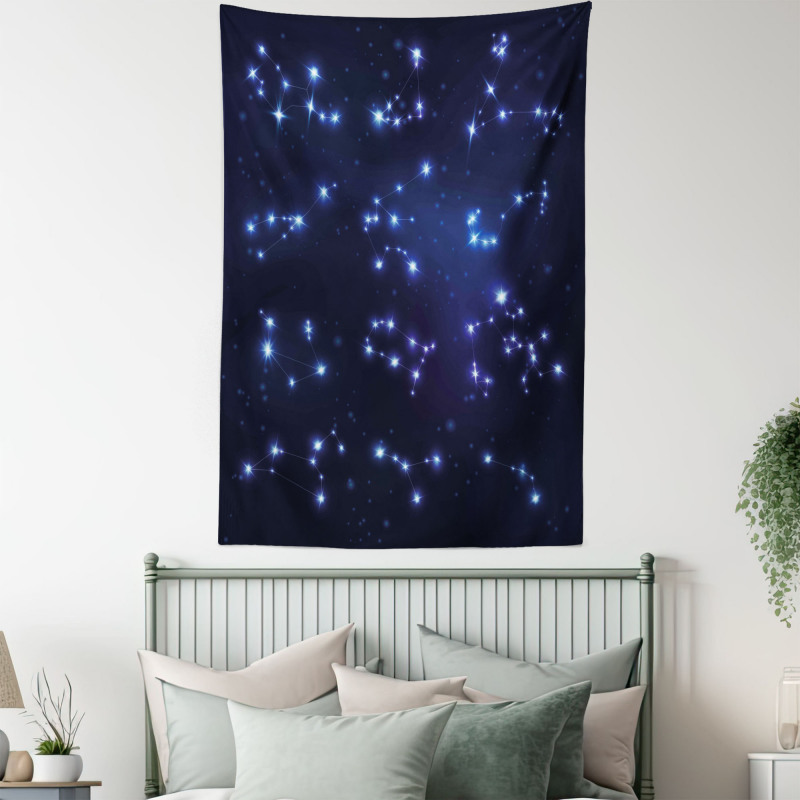 Galaxy and Signs Tapestry