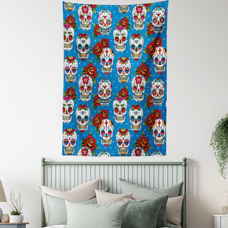 Mexican Retro Dots Tapestry