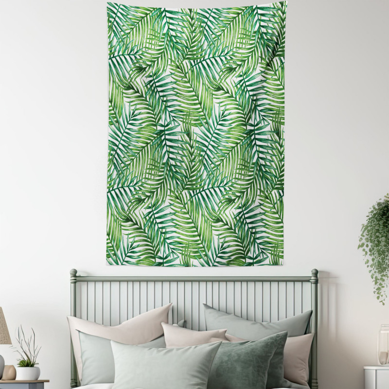 Botanical Wild Palm Trees Tapestry