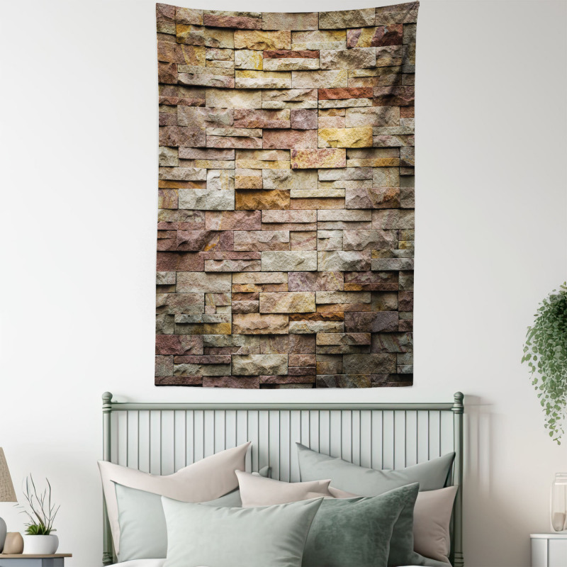 Urban Brick Slate Wall Tapestry