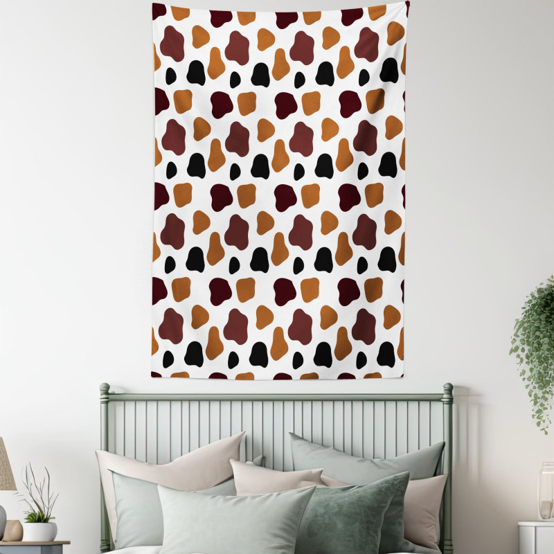 Abstract Cow Hide Tapestry