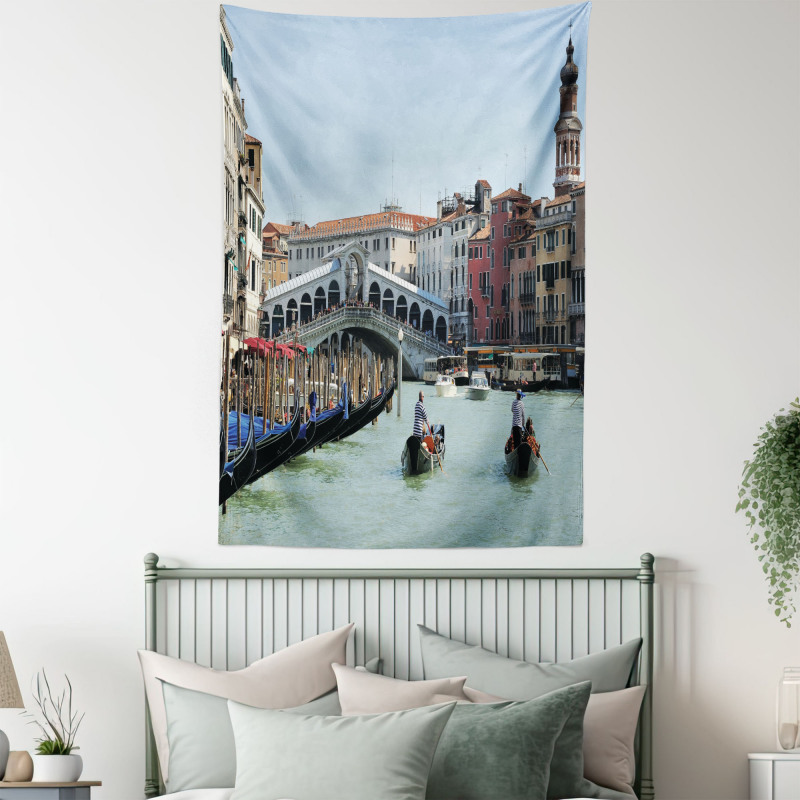 Venice Gondola Canal Photo Tapestry