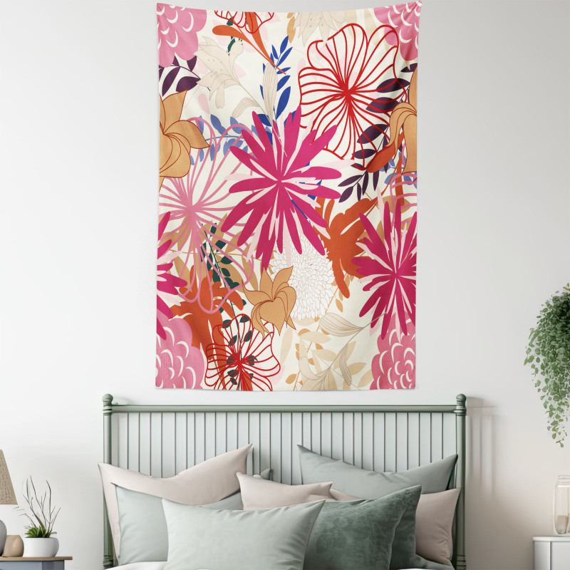 Vivid Floral Arrangement Tapestry