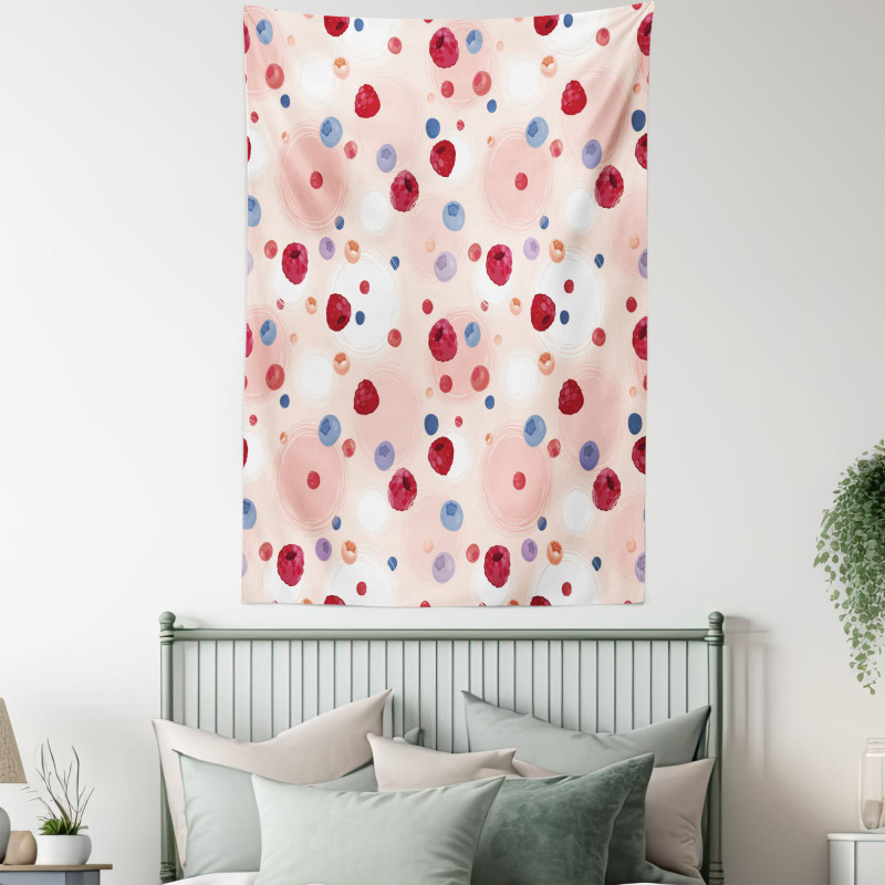 Berries Food Abstract Tapestry