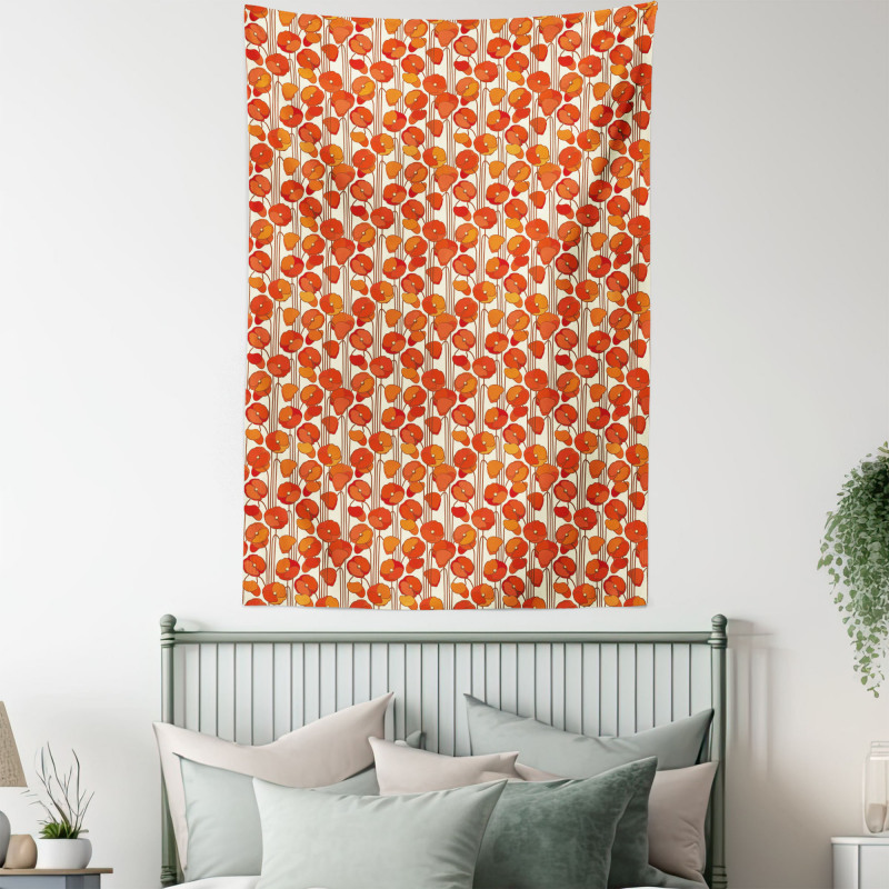 Poppies Retro Spring Tapestry