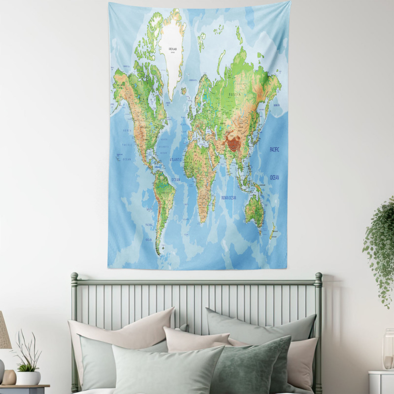 Topographic Education Tapestry