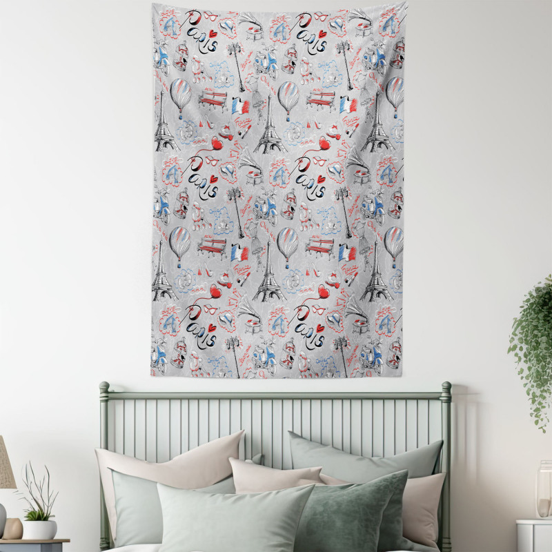 France City of Love Tapestry