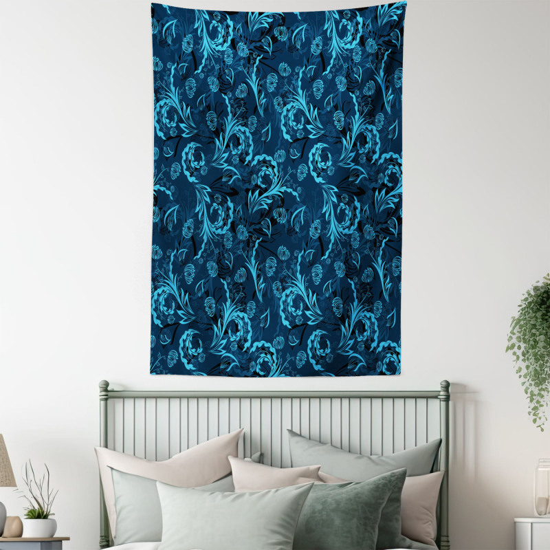 Damask Inspired Abstract Tapestry