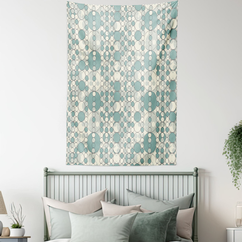 Pale Toned Lattice Tapestry