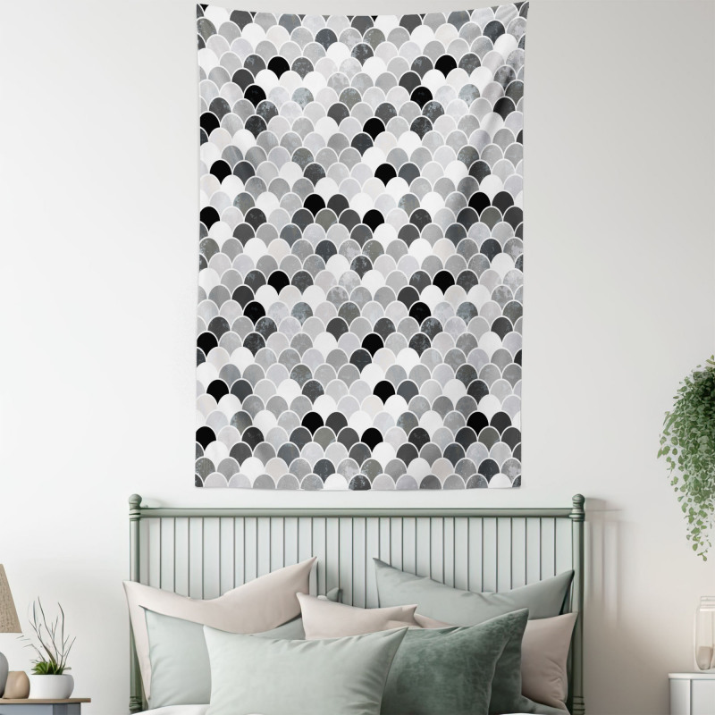 Squama Motif and Scales Tapestry