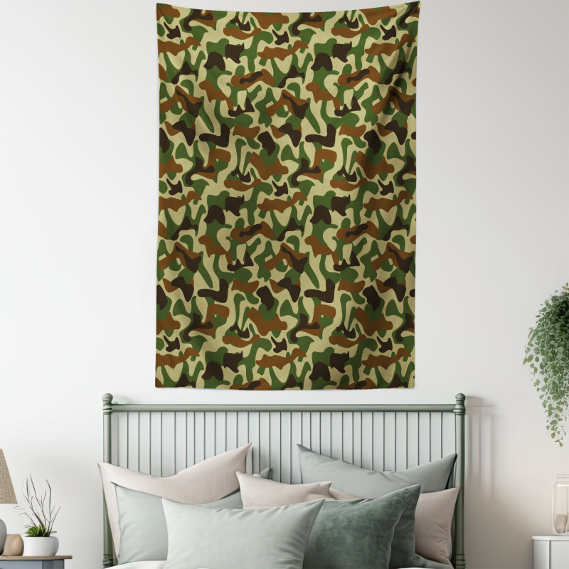 Hunter in Forest Tapestry