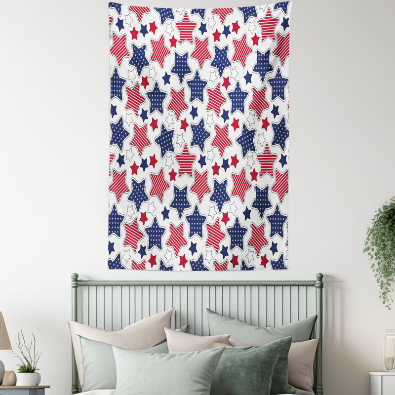 Star with Flags Tapestry