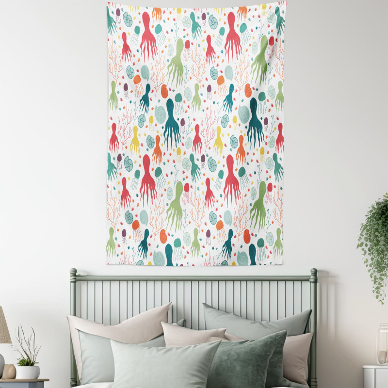 Ocean Wildlife Theme Tapestry