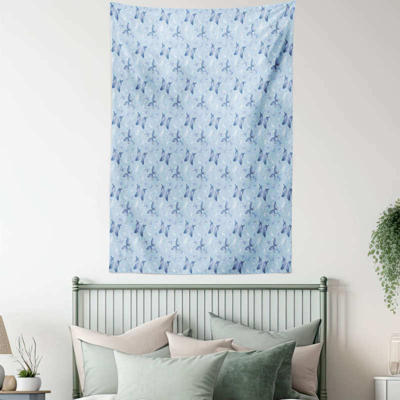 Blue Dragonflies Tapestry