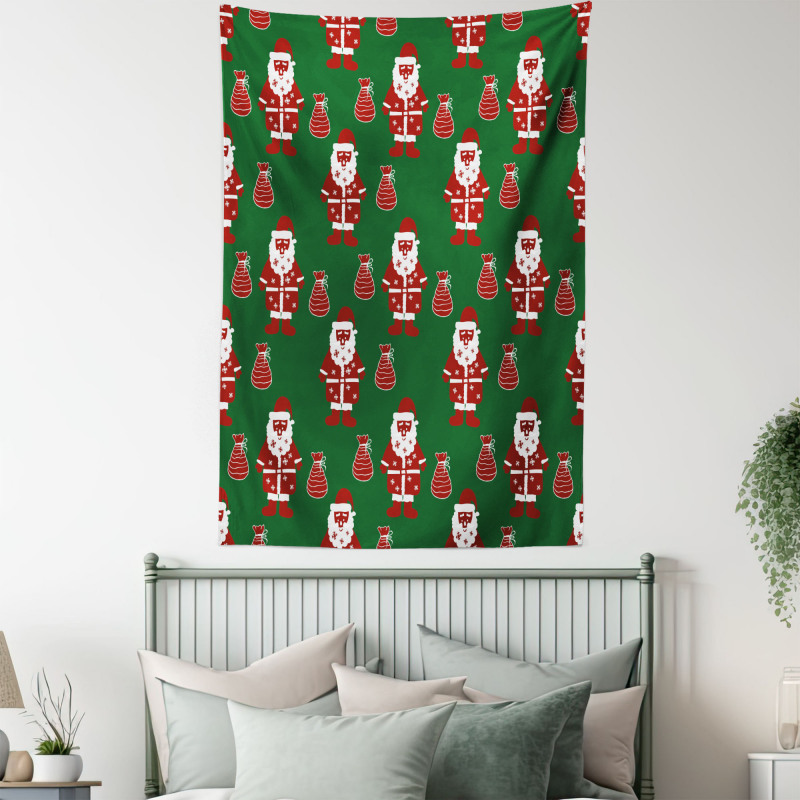 Santa Claus Present Tapestry