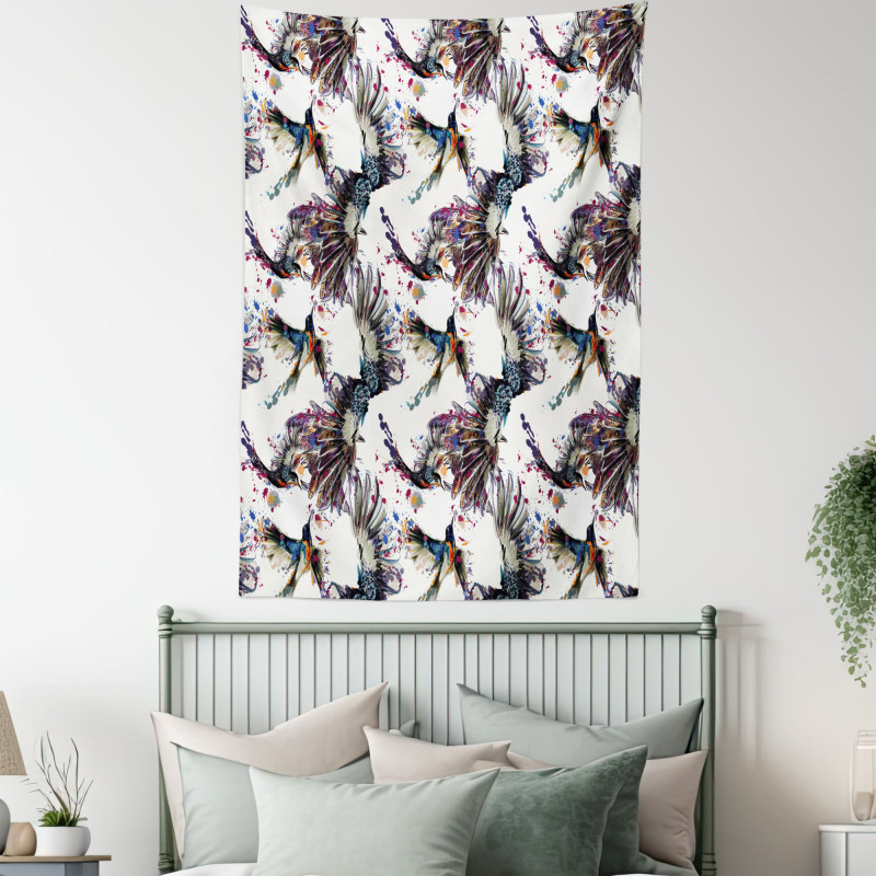 Lilly with Birds Tapestry