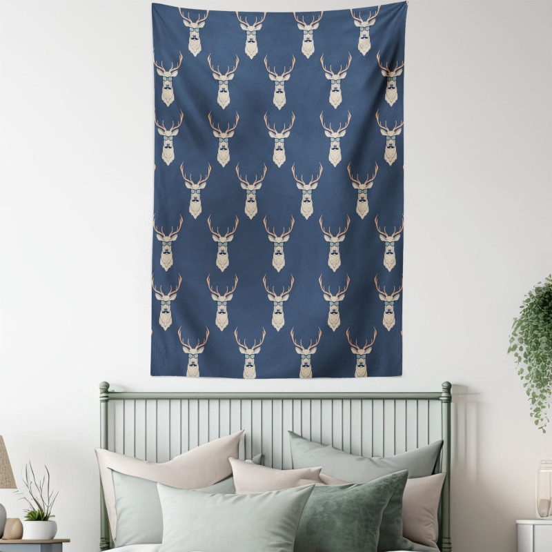 Retro Hipster Animals Tapestry