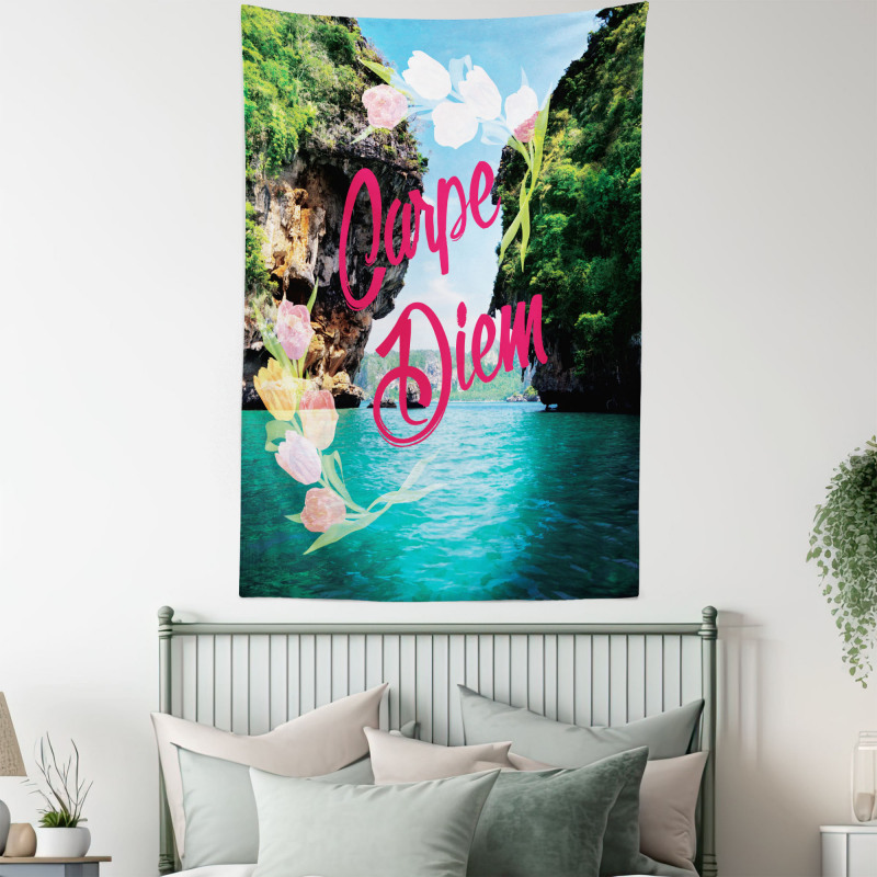 Carpe Diem Message Tapestry