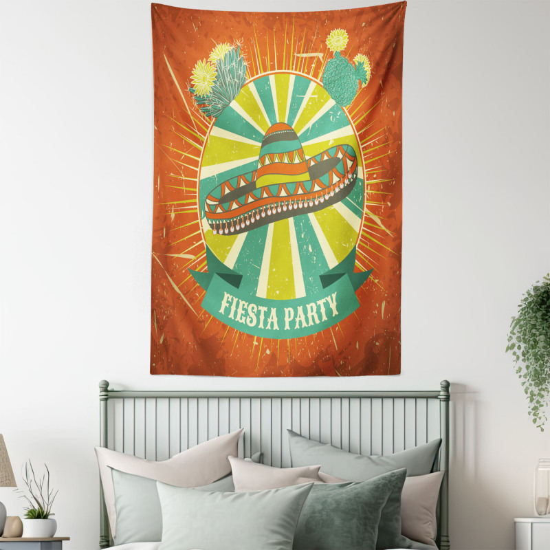 Latin America Sombrero Tapestry