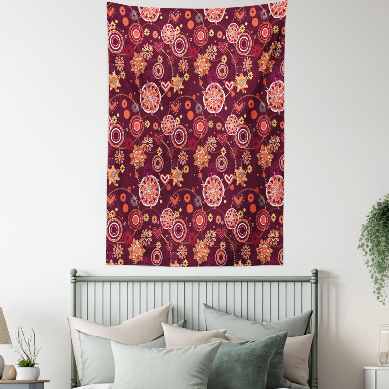 Vintage Foliage Composition Tapestry