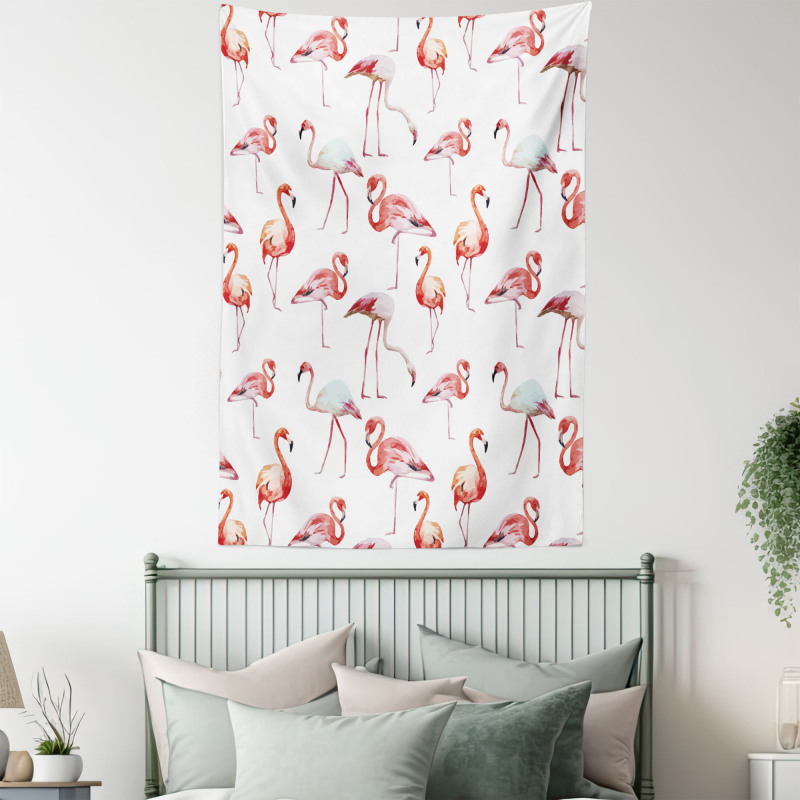 Exotic Birds Pattern Tapestry