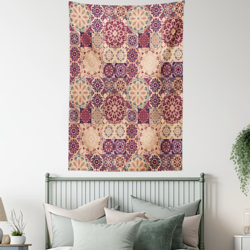 Ornate Ceramic Tiles Tapestry