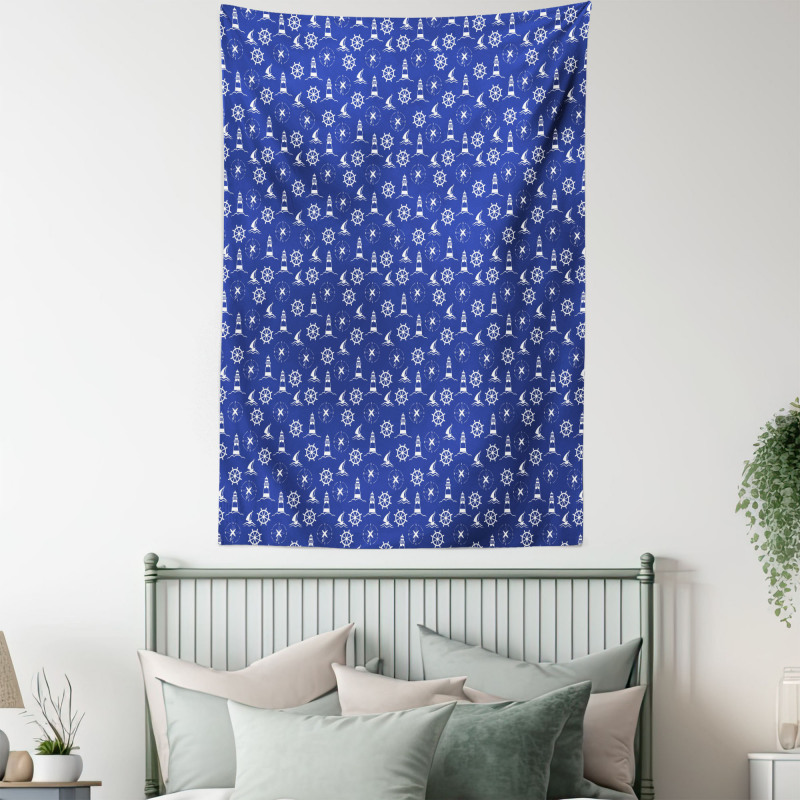 Maritime Silhouettes Tapestry