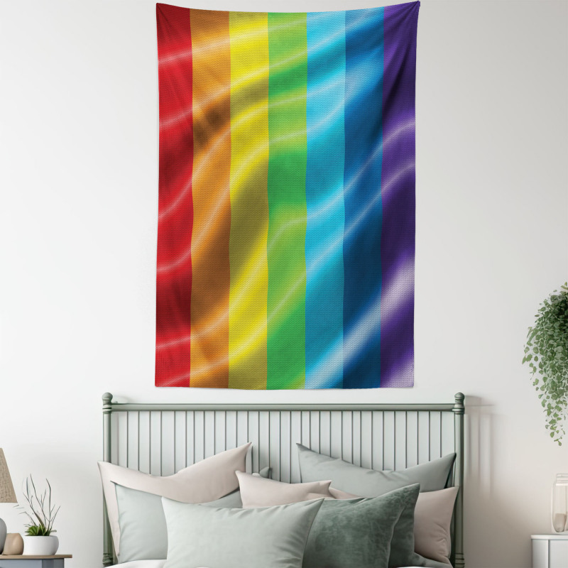 Pride Flag Inspired Design Tapestry